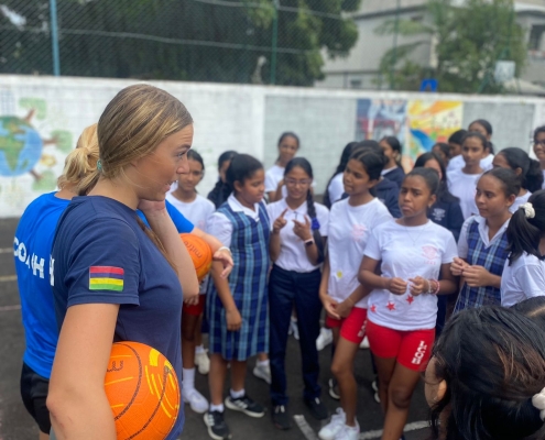 Netball Rules explained to schools pupils