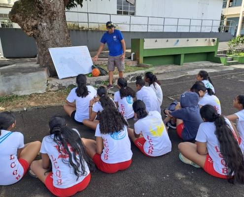 Netball white board teaching