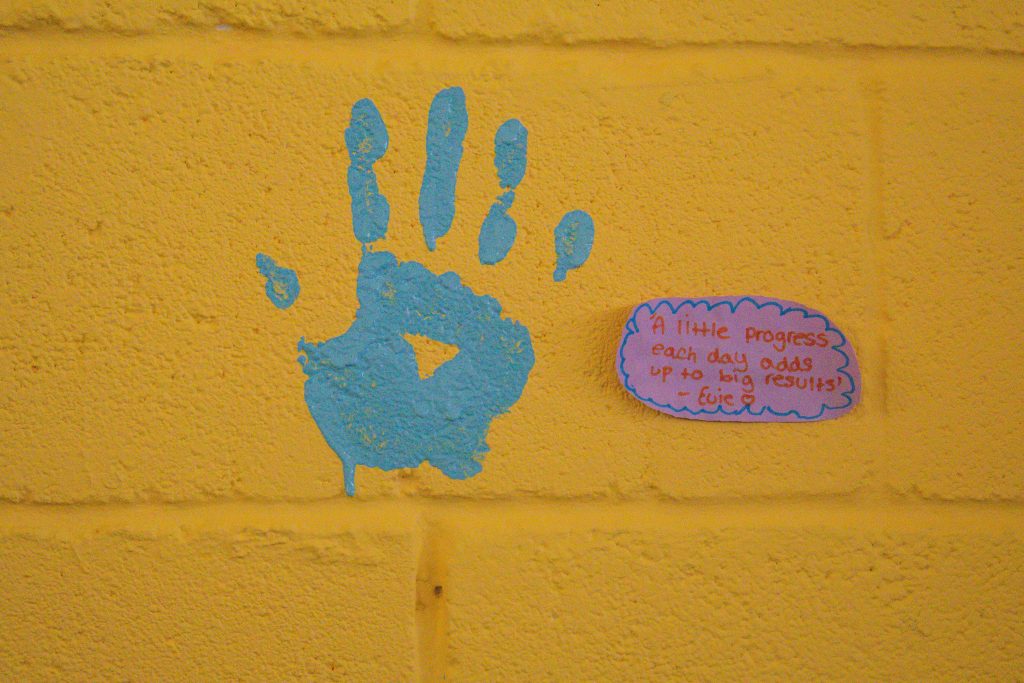 handprint in paint